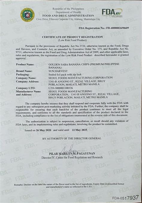 bweno latoz food products|verification.fda.gov.ph.